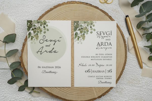 Invitație tradițională de nuntă 9302