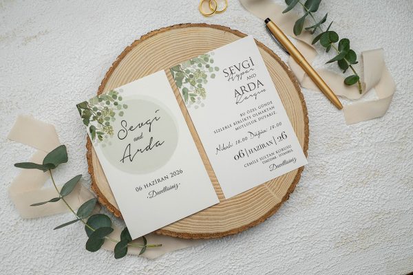 Invitație tradițională de nuntă 9302 - imagine 2