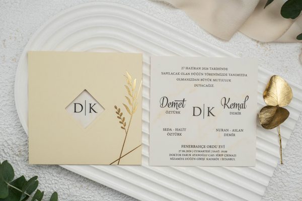 Invitație clasică de nuntă 9313
