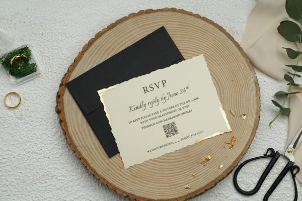 Invitație clasică de nuntă 9321 - imagine 2