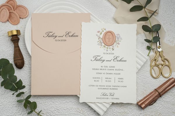 Invitație clasică de nuntă 9322