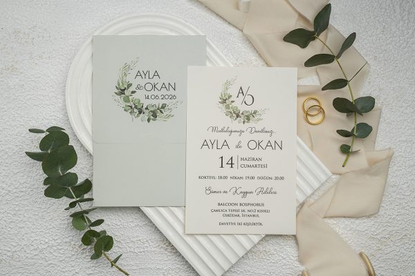 Invitație tradițională de nuntă 9323