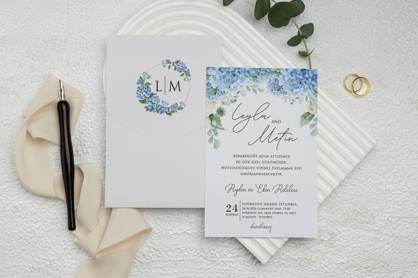 Invitație clasică de nuntă 9327