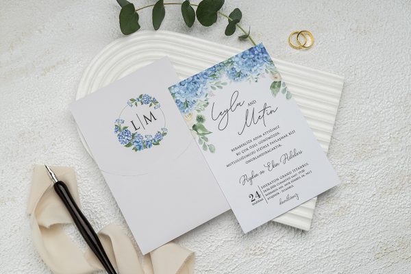 Invitație clasică de nuntă 9327 - imagine 2
