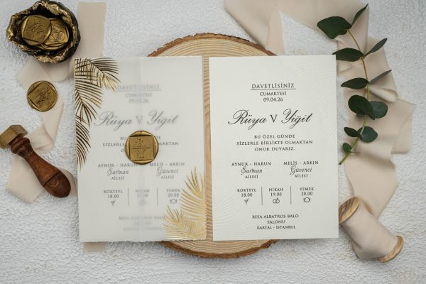 Invitație tradițională de nuntă 9328