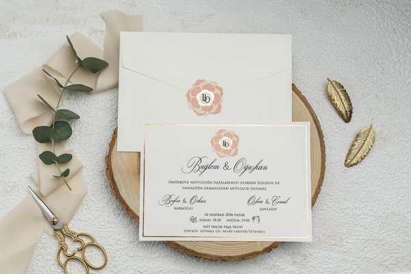 Invitație clasică de nuntă 9329