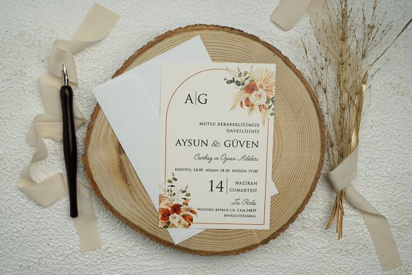 Invitație tradițională de nuntă 9338