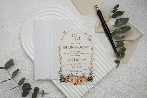 Invitație tradițională de nuntă 9342