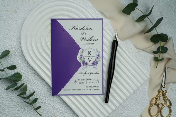 Invitație minimalistă de nuntă 9351