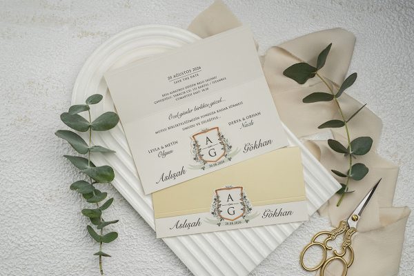 Invitație minimalistă de nuntă 9361 - imagine 2