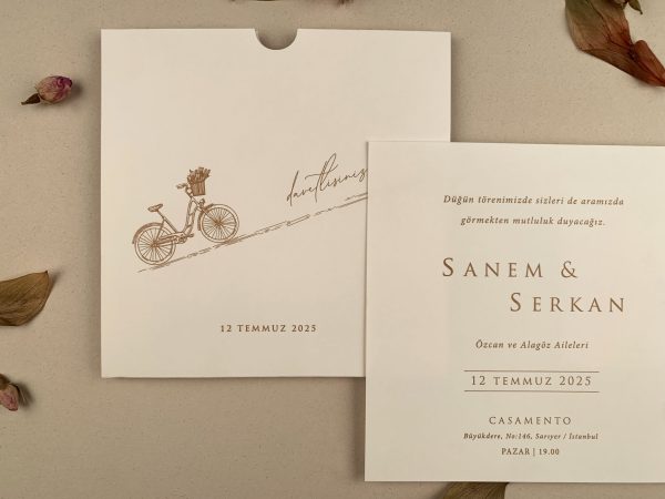 Invitație clasică de nuntă 12273 - imagine 2