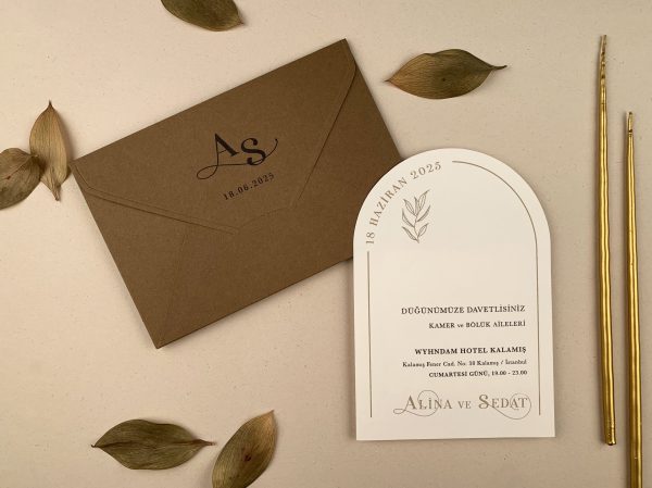 Invitație rustică de nuntă 12250 - imagine 4