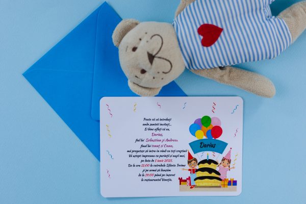 Invitație pentru botez PINB02