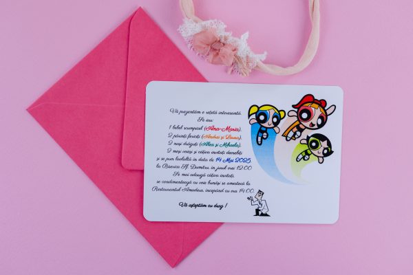 Invitație pentru botez PINB10