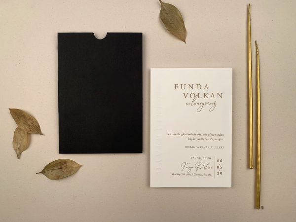Invitație elegantă de nuntă 12264