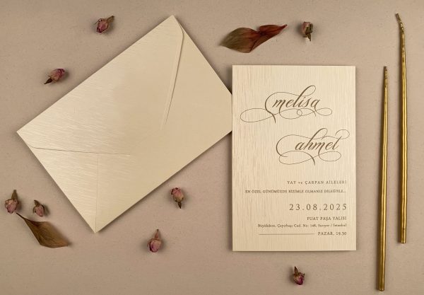 Invitație elegantă de nuntă 12279