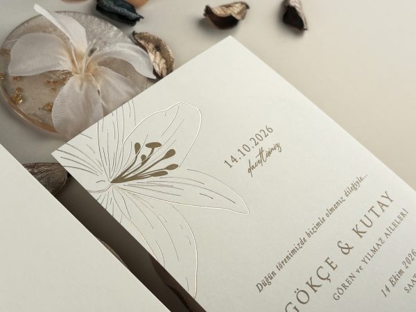 Invitație elegantă de nuntă 13310 - imagine 2