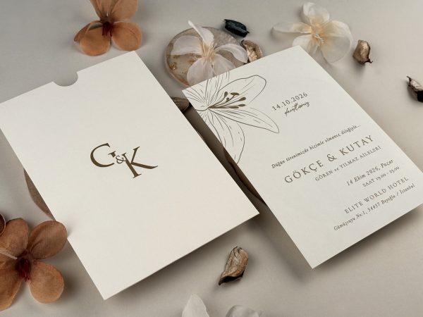 Invitație elegantă de nuntă 13310 - imagine 3