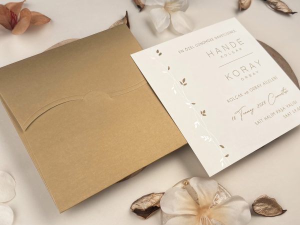 Invitație elegantă de nuntă 13311 - imagine 3