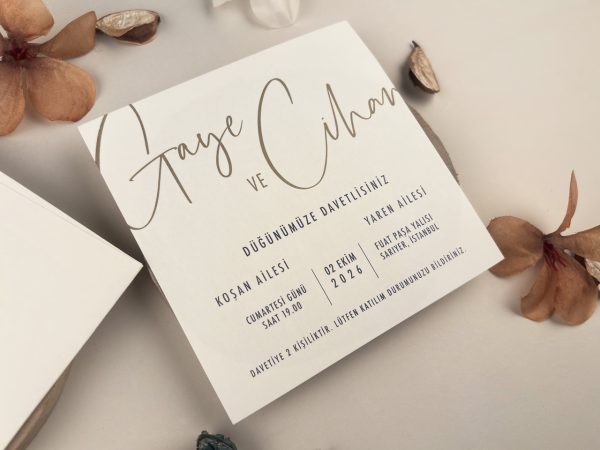 Invitație elegantă de nuntă 13312 - imagine 3