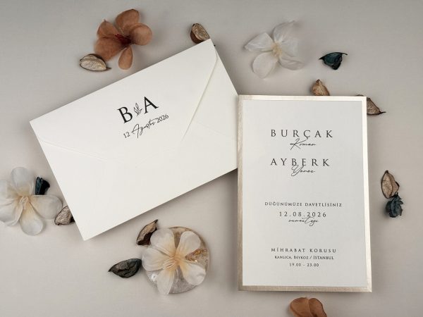 Invitație elegantă de nuntă 13313