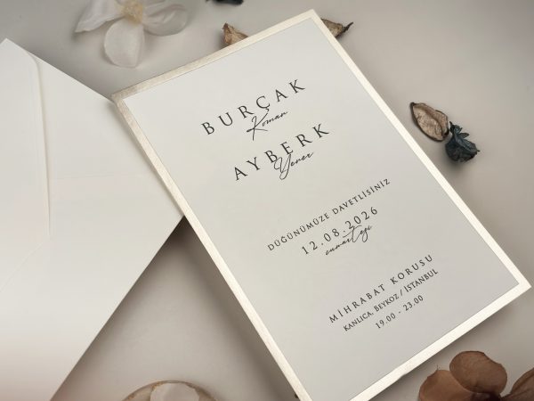 Invitație elegantă de nuntă 13313 - imagine 2