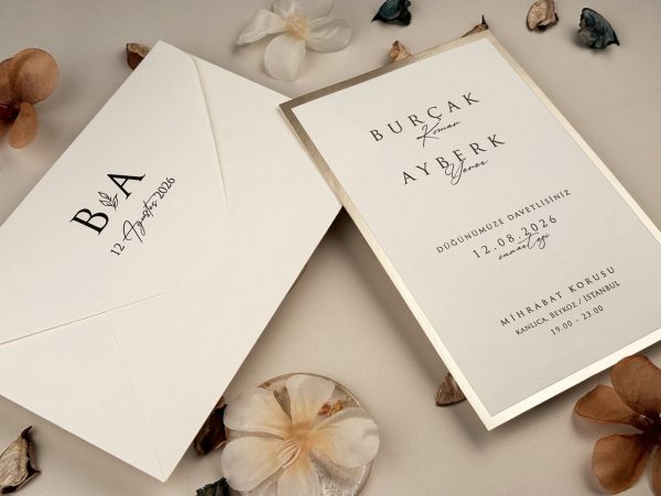 Invitație elegantă de nuntă 13313 - imagine 3