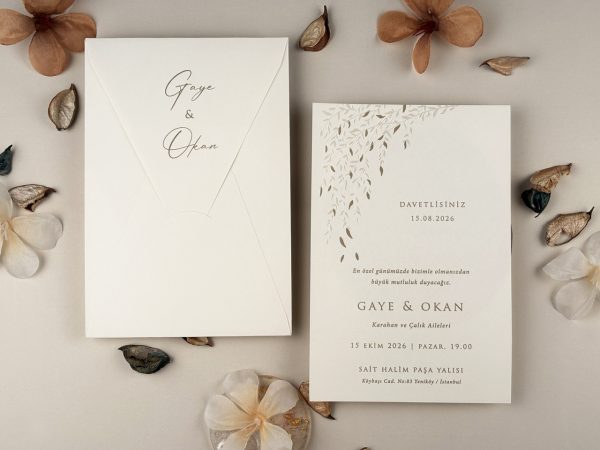 Invitație elegantă de nuntă 13315 - imagine 4