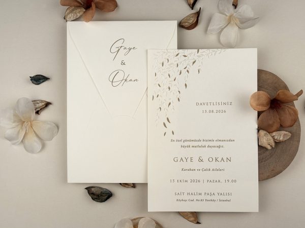 Invitație elegantă de nuntă 13315