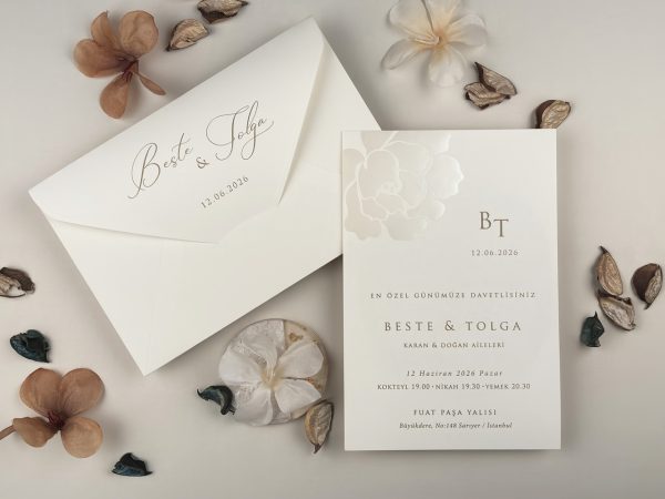 Invitație elegantă de nuntă 13318