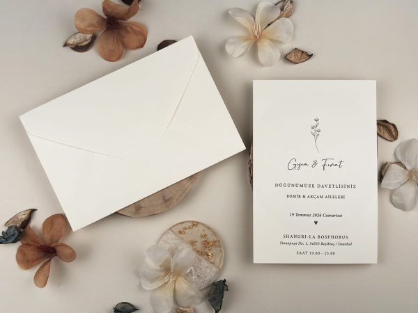 Invitație elegantă de nuntă 13319