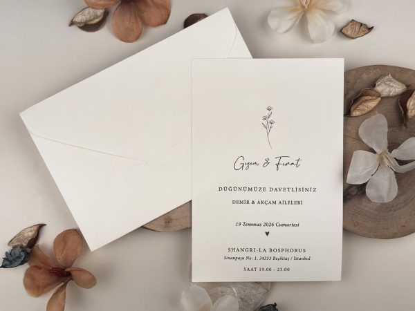 Invitație elegantă de nuntă 13319 - imagine 2