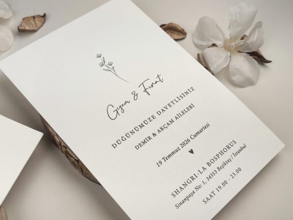 Invitație elegantă de nuntă 13319 - imagine 4