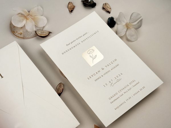 Invitație elegantă de nuntă 13321 - imagine 4