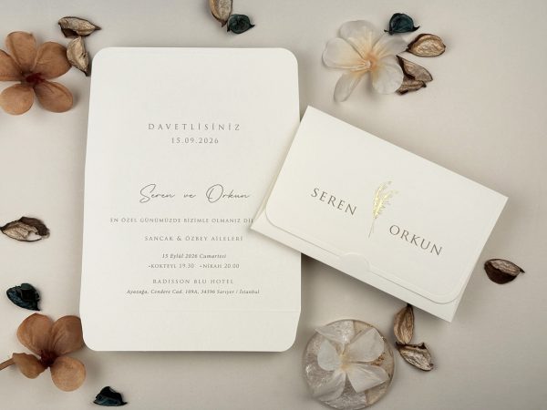 Invitație elegantă de nuntă 13322