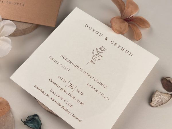 Invitație elegantă de nuntă 13323 - imagine 3