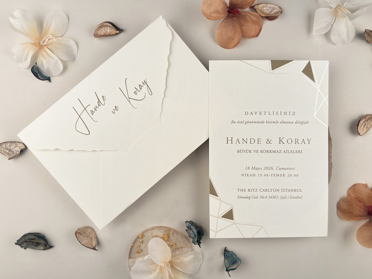 Invitație elegantă de nuntă 13324