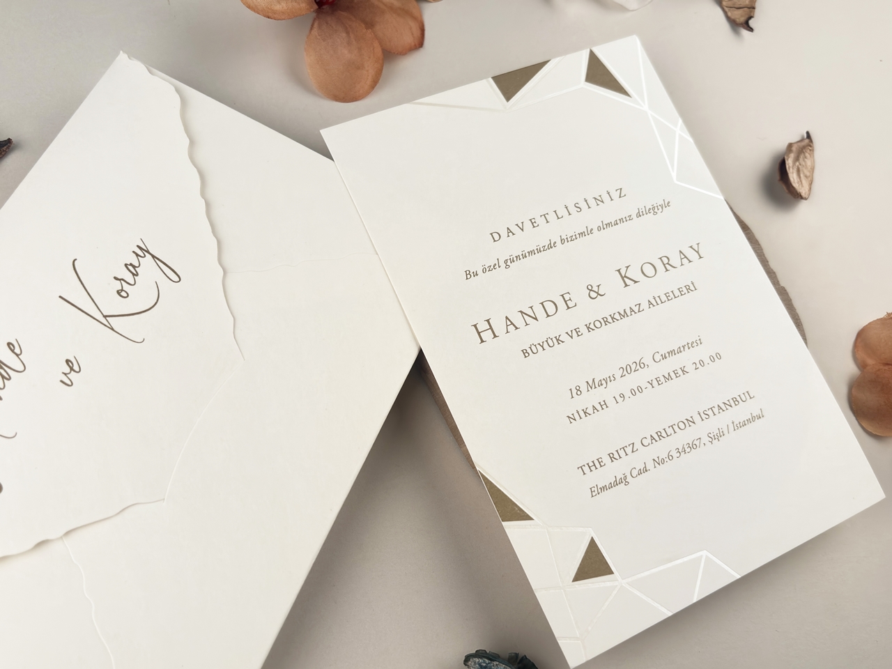 Invitație elegantă de nuntă 13324 - imagine 2