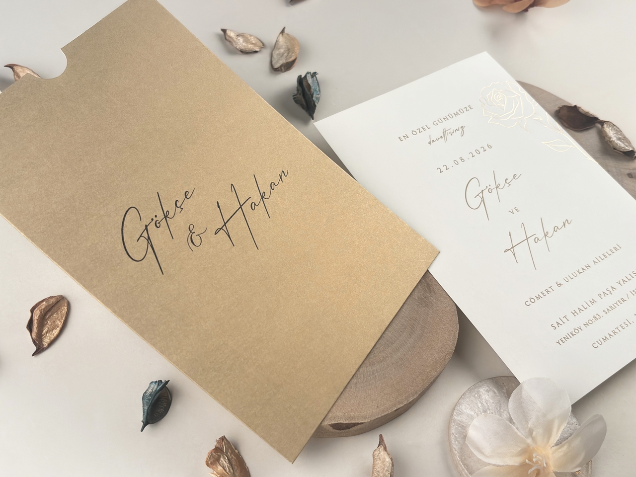 Invitație elegantă de nuntă 13325 - imagine 2