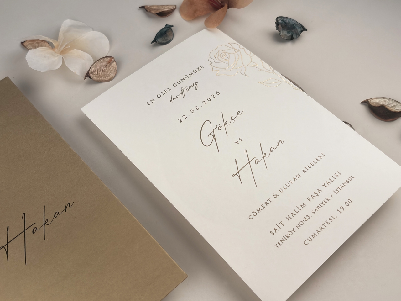 Invitație elegantă de nuntă 13325 - imagine 3