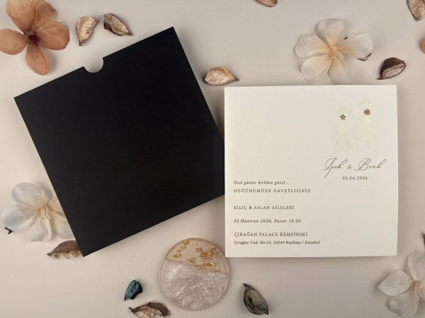 Invitație elegantă de nuntă 13328