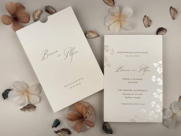 Invitație elegantă de nuntă 13329