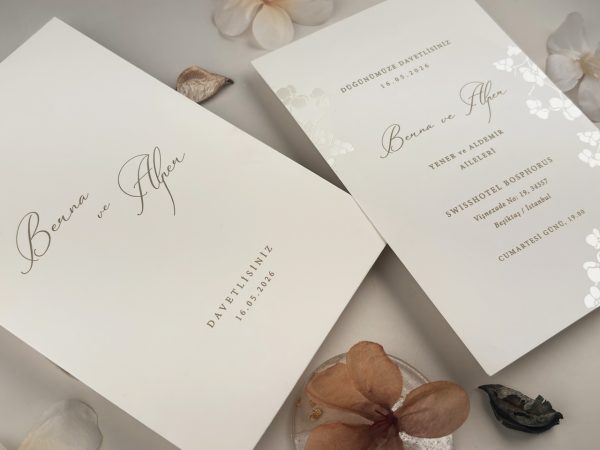 Invitație elegantă de nuntă 13329 - imagine 3