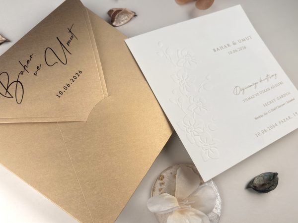 Invitație elegantă de nuntă 13330 - imagine 3