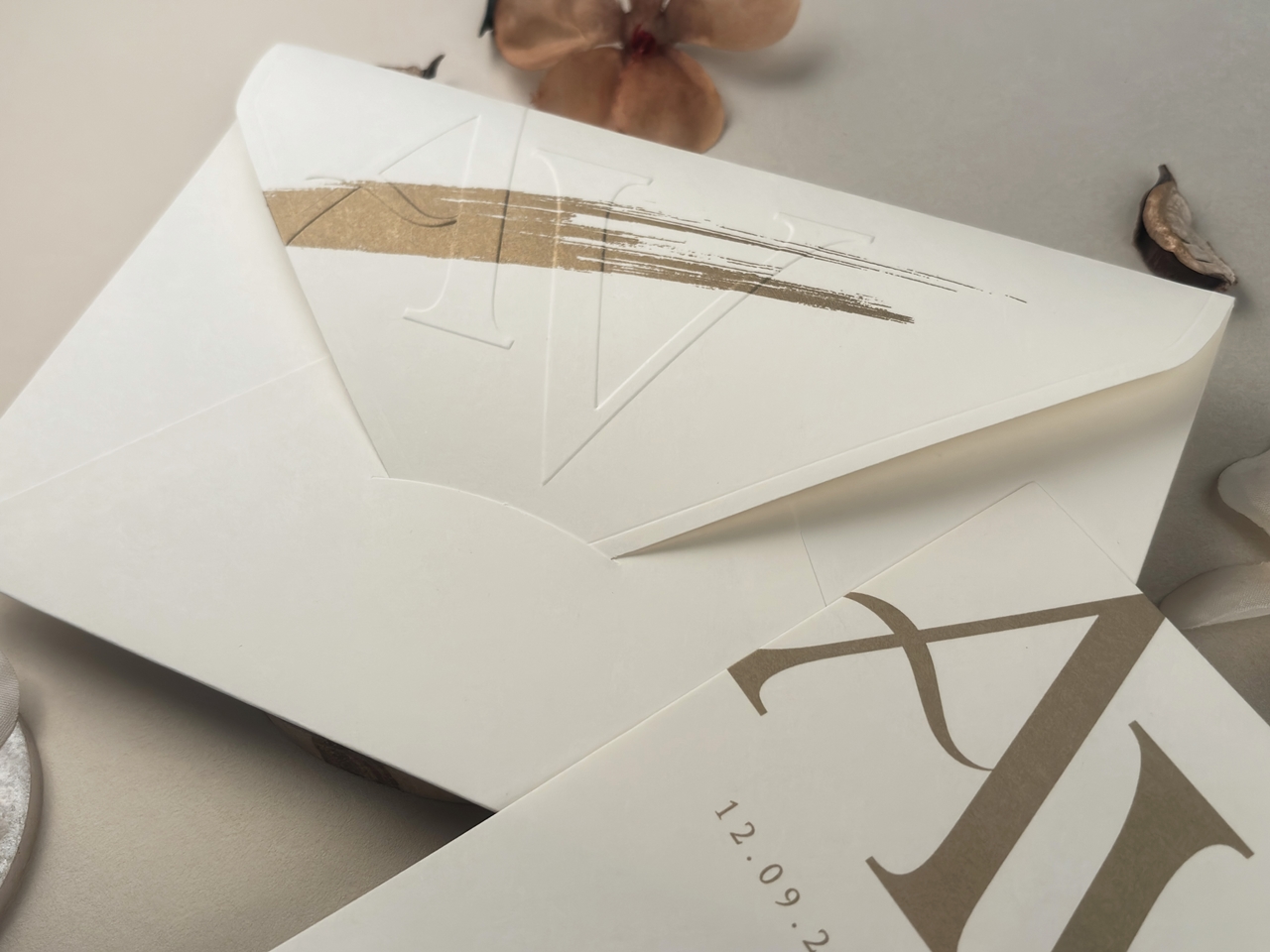 Invitație elegantă de nuntă 13332 - imagine 2