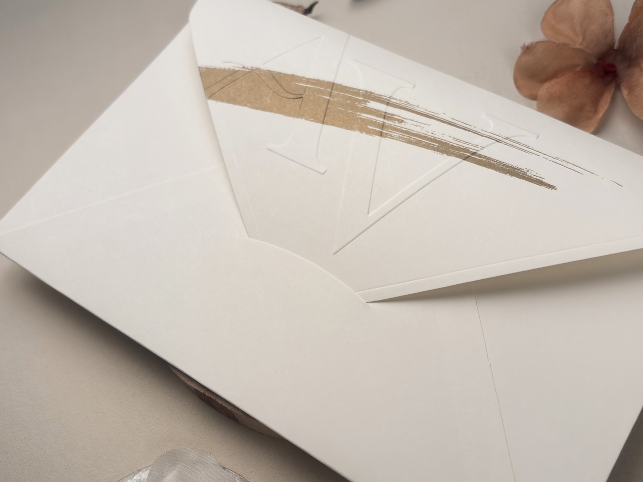 Invitație elegantă de nuntă 13332 - imagine 3