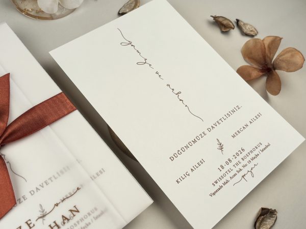 Invitație elegantă de nuntă 96932 - imagine 3