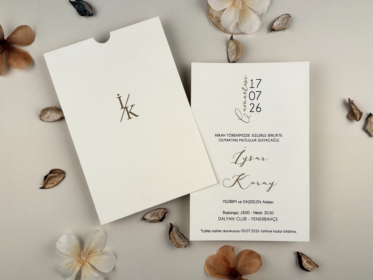 Invitație elegantă de nuntă 96934