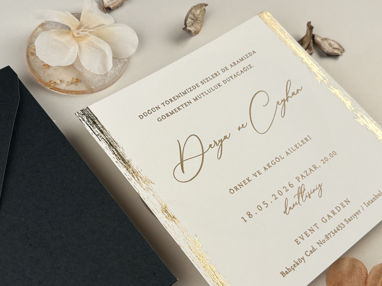 Invitație elegantă de nuntă 96945 - imagine 2