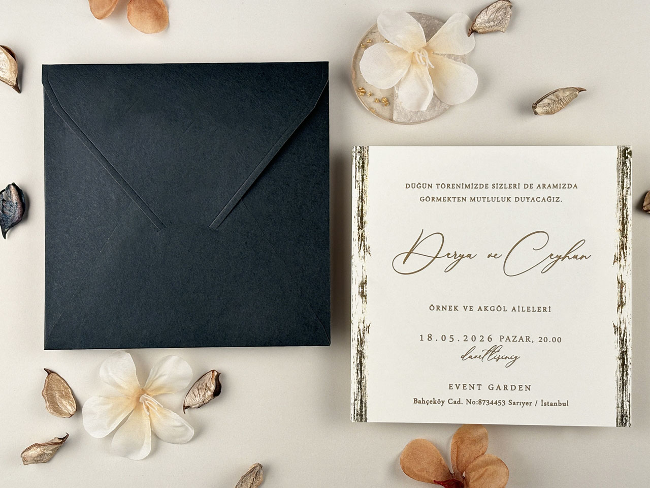 Invitație elegantă de nuntă 96945